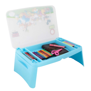 Blue- Portable Folding Table Bag Cum Desk